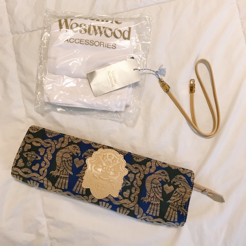 Vivienne Westwood Twin Eagle Clutch Purse